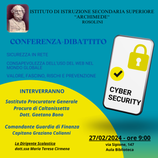 Conferenza - Dibattito "Cybersecurity" - 27/02/2024 - DS  CIRMENA